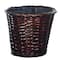 4ft. Artificial Capensia Bush with Rattan Basket